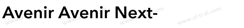 Avenir Avenir Next字体转换